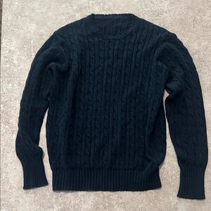 Brandy Melville Cotton Sweater Navy Blue